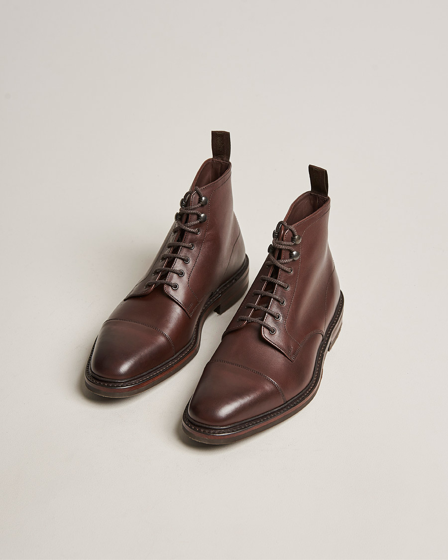 Men | Boots | Loake 1880 | Roehampton Boot Dk Brown Burnished Calf