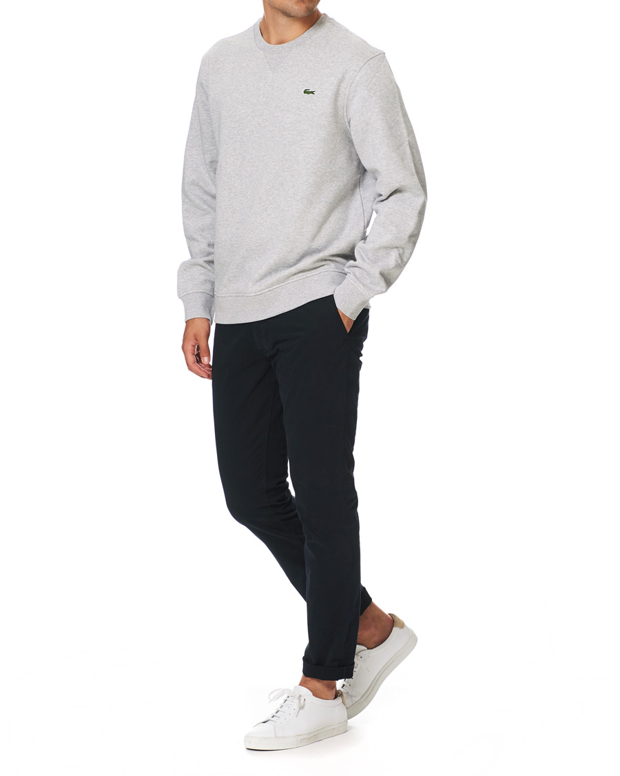 Men | Sweaters & Knitwear | Lacoste | Crew Neck Sweatshirt Argent Chine