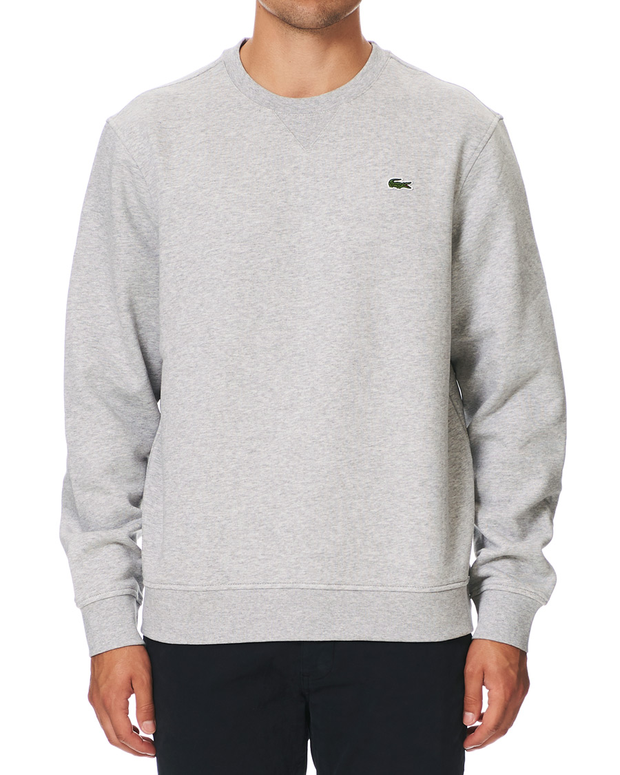 Men | Sweaters & Knitwear | Lacoste | Crew Neck Sweatshirt Argent Chine