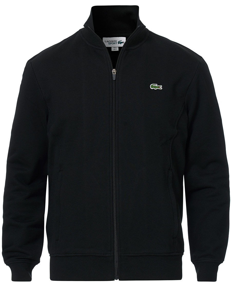 Men | Sweaters & Knitwear | Lacoste Sport | Full Zip Sweater Black