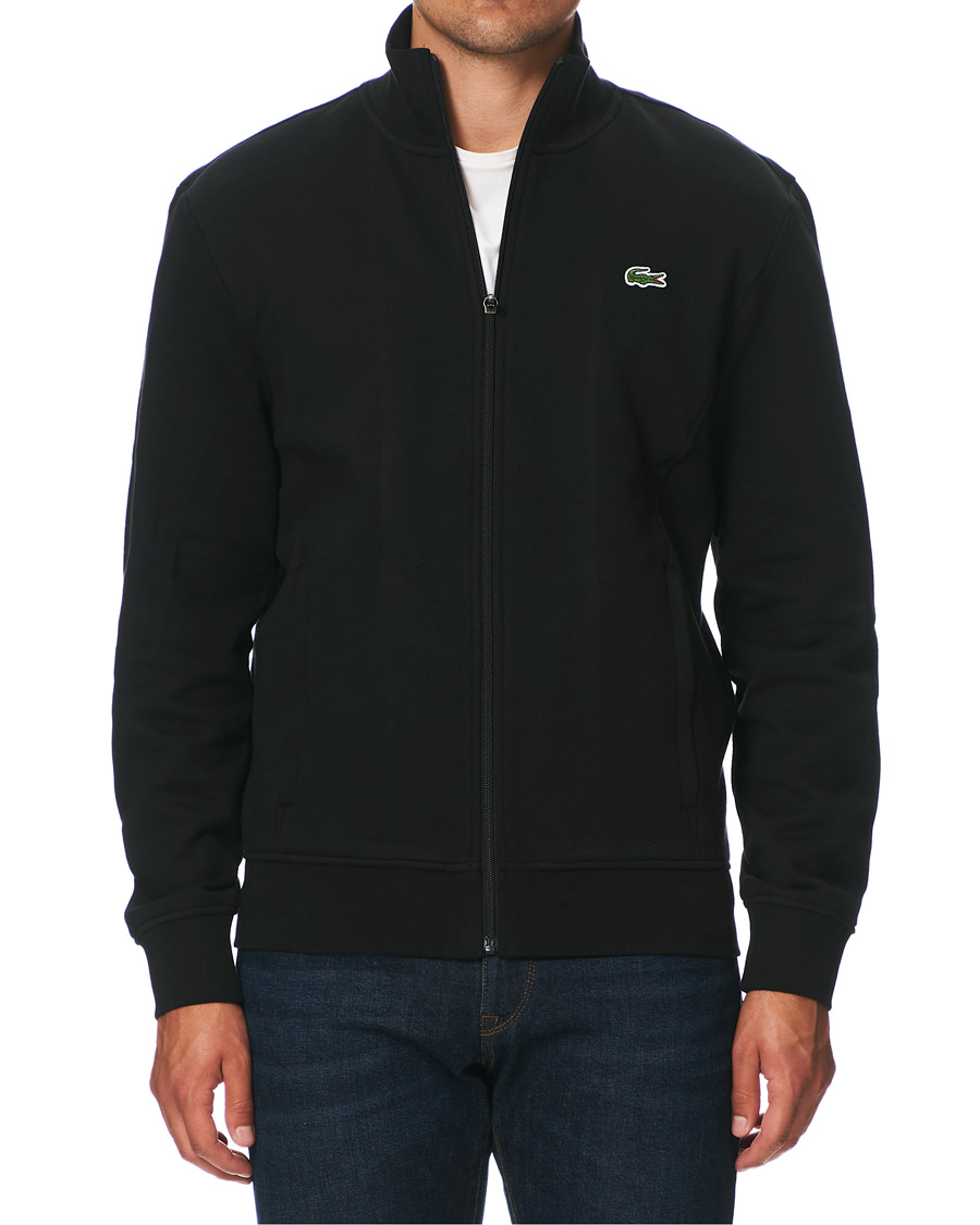 Men | Sweaters & Knitwear | Lacoste Sport | Full Zip Sweater Black