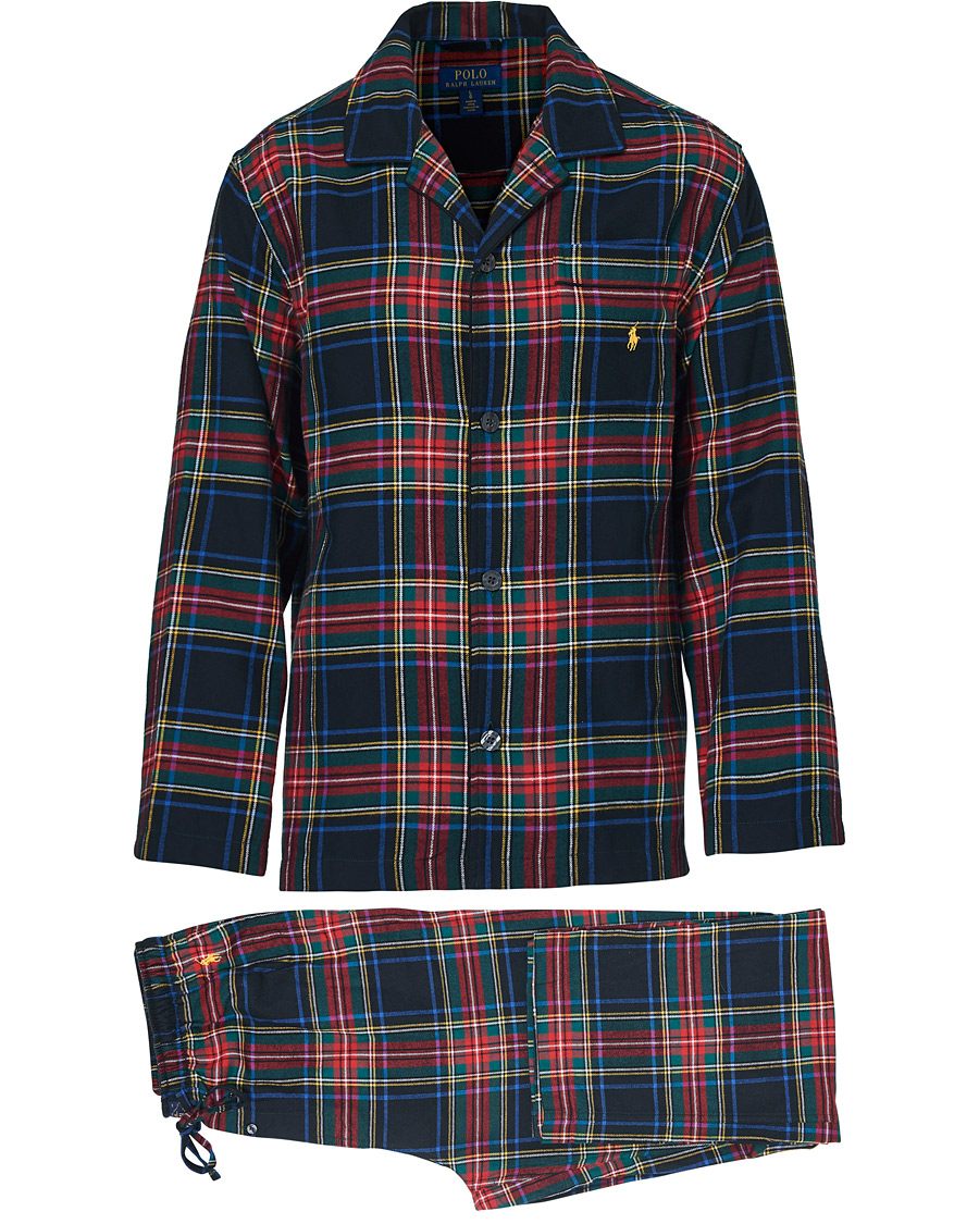 Men | Pyjamas & Robes | Polo Ralph Lauren | Flannel Check Pyjama Set Red/Green/Blue