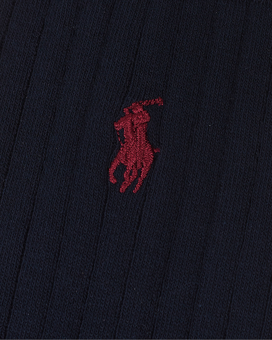 Men | Underwear & Socks | Polo Ralph Lauren | 3-Pack Egyptian Rib Crew Socks Navy