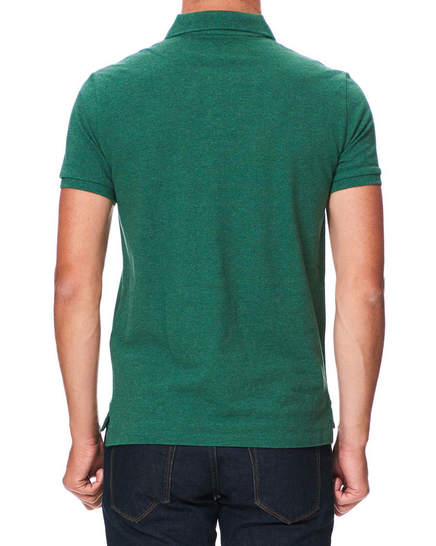 Men | Polo Shirts | Polo Ralph Lauren | Custom Slim Fit Polo Green Heather