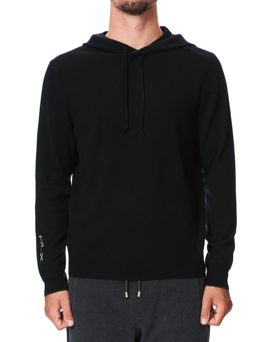 Men | Sweaters & Knitwear | RLX Ralph Lauren | Washable Cashmere Hoodie Black