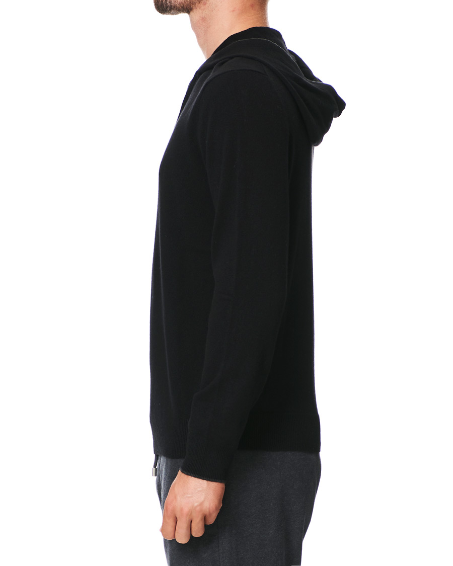 Men | Sweaters & Knitwear | RLX Ralph Lauren | Washable Cashmere Hoodie Black