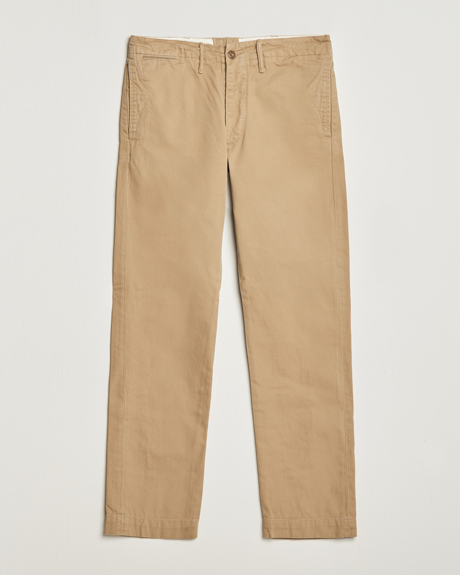 Men | Trousers | RRL | Officers Flat Pant New Military Khaki
