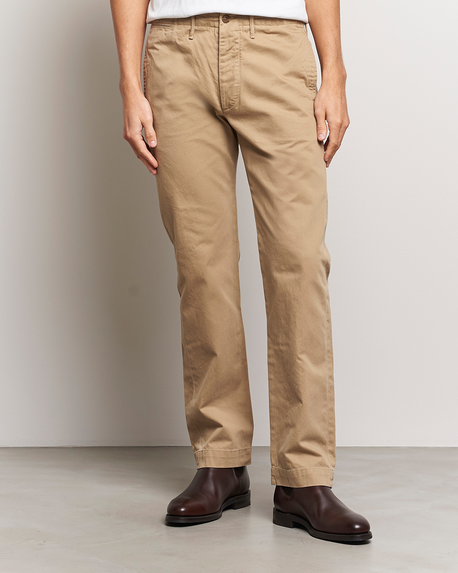Men | Trousers | RRL | Officers Flat Pant New Military Khaki