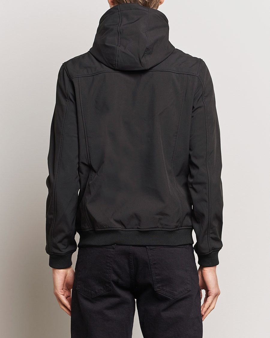 Men | Coats & Jackets | Lyle & Scott | Softshell Hooded Jacket Jet Black