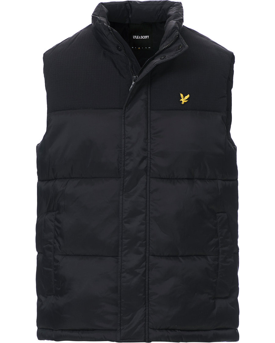 Men | Coats & Jackets | Lyle & Scott | Wadded Gilet Vest Black
