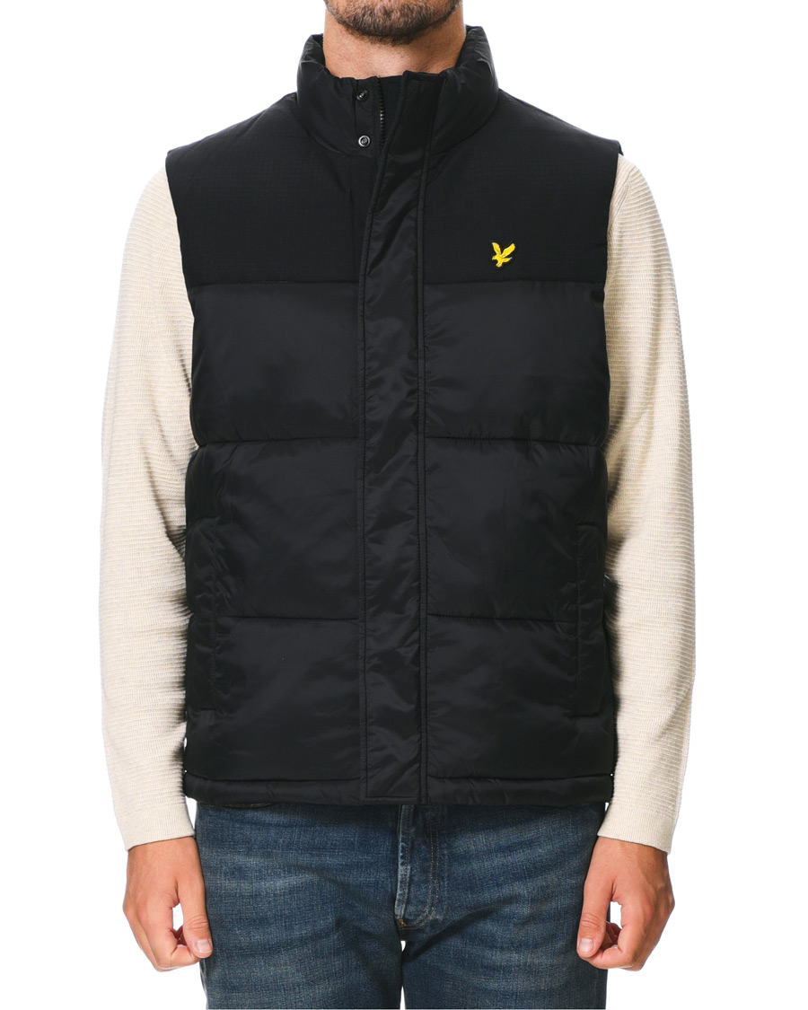 Men | Coats & Jackets | Lyle & Scott | Wadded Gilet Vest Black