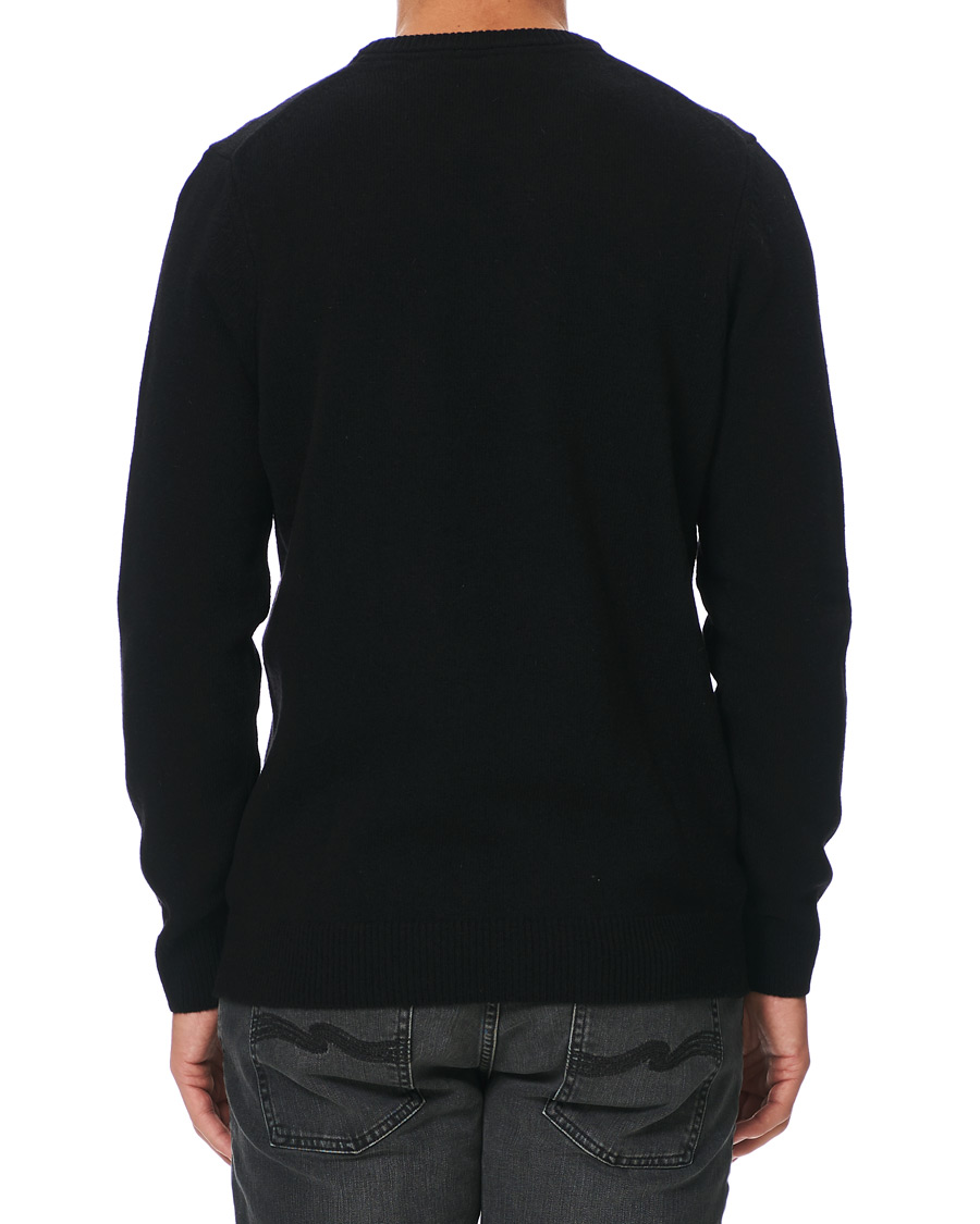 Men | Sweaters & Knitwear | Lyle & Scott | Lambswool Crew Neck Pullover Black