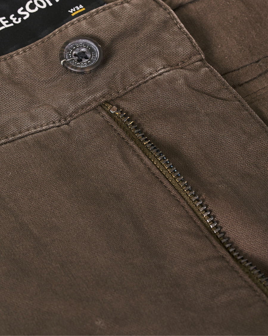Men | Trousers | Lyle & Scott | Cargo Pants Trek Green