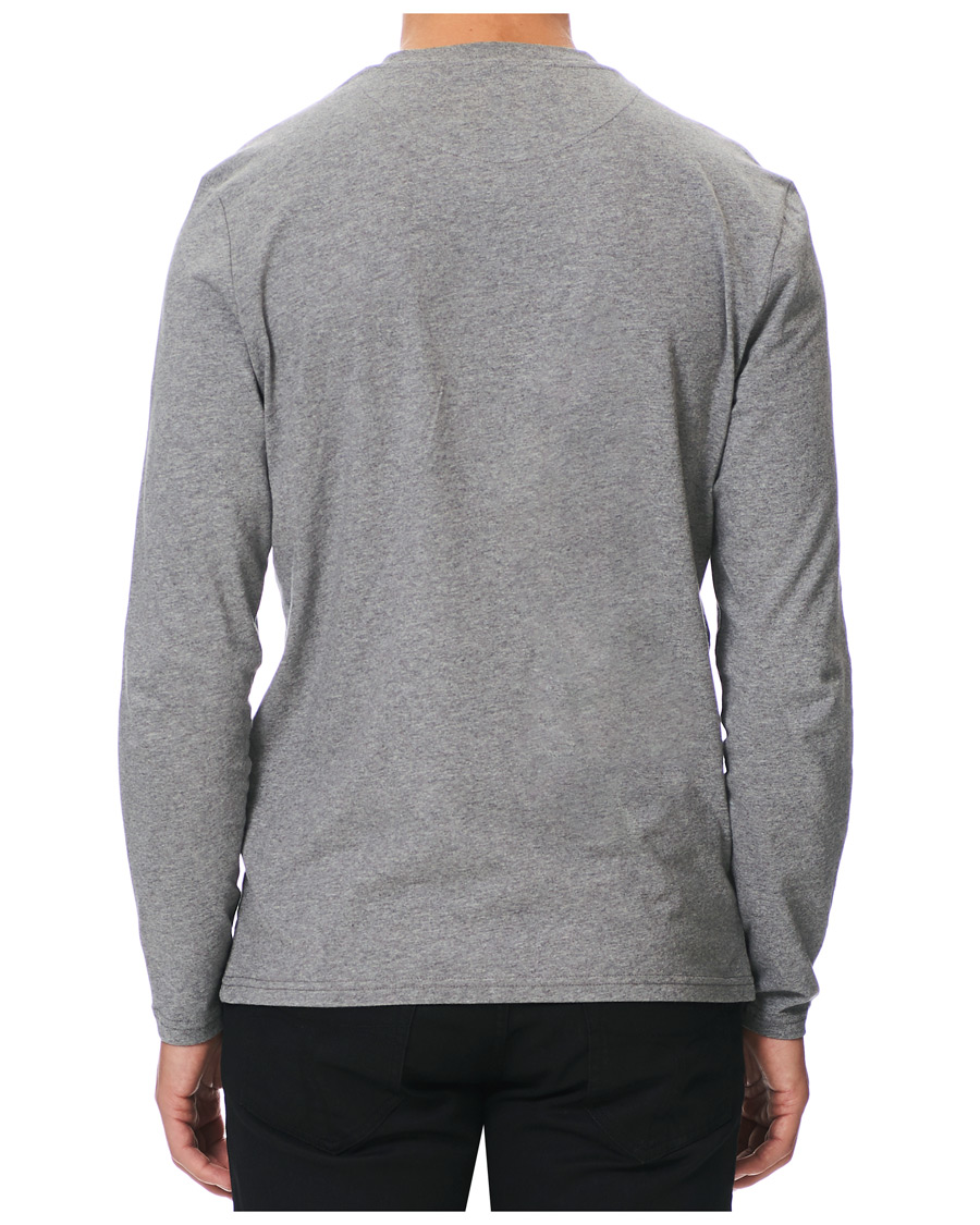 Men | T-Shirts | Lyle & Scott | Long Sleeve Crew Neck Tee Mid Grey Marl