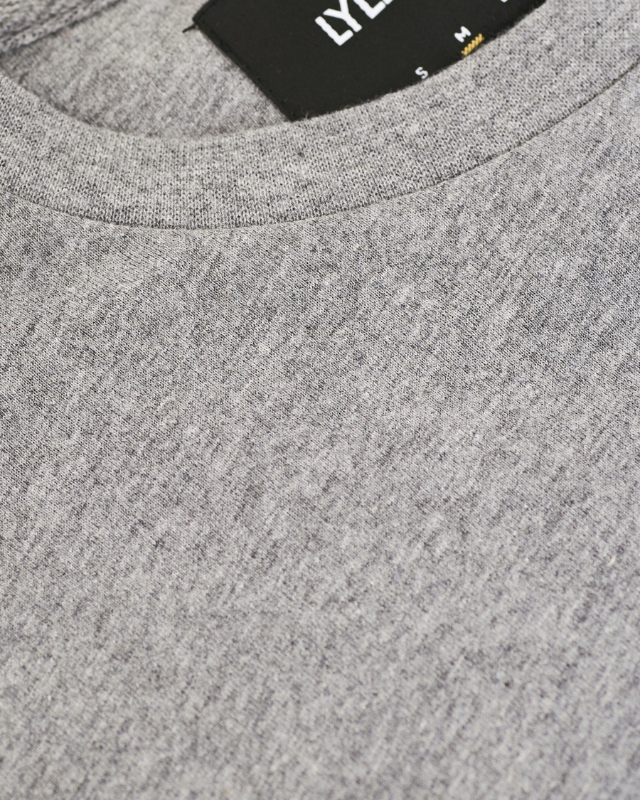 Men | T-Shirts | Lyle & Scott | Long Sleeve Crew Neck Tee Mid Grey Marl