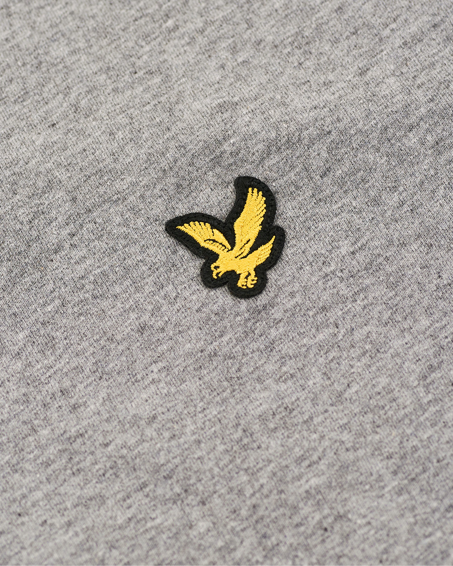 Men | T-Shirts | Lyle & Scott | Long Sleeve Crew Neck Tee Mid Grey Marl