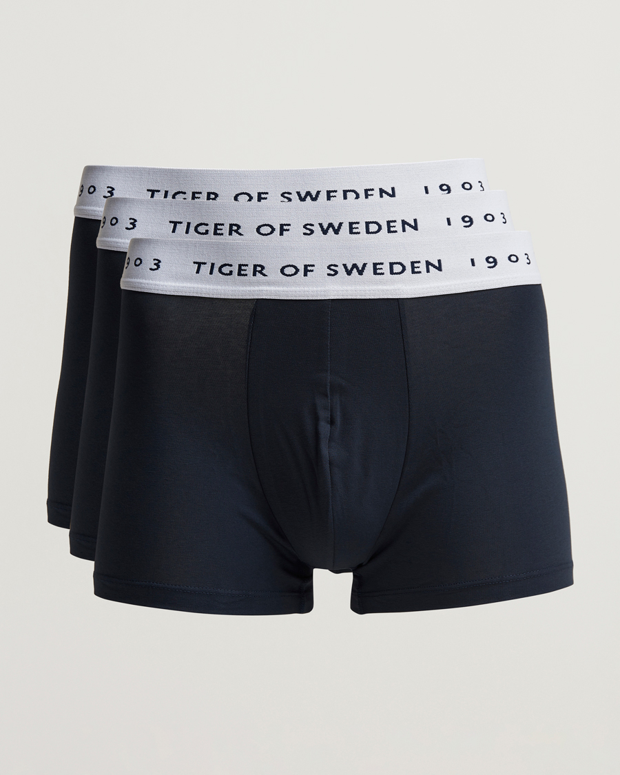 Men | Underwear & Socks | Tiger of Sweden | Hermod Cotton 3-Pack Boxer Brief Navy