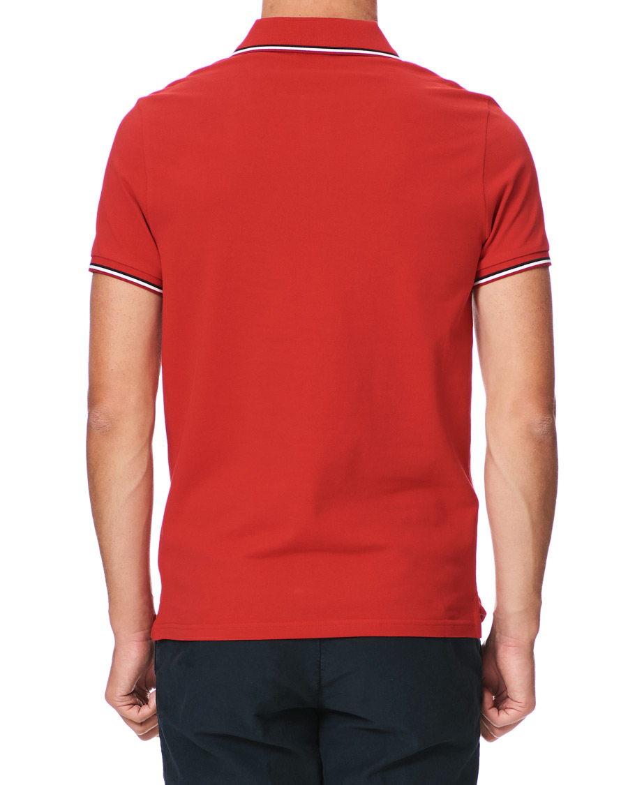 Men | Polo Shirts | Moncler | Logo Tipped Polo Red