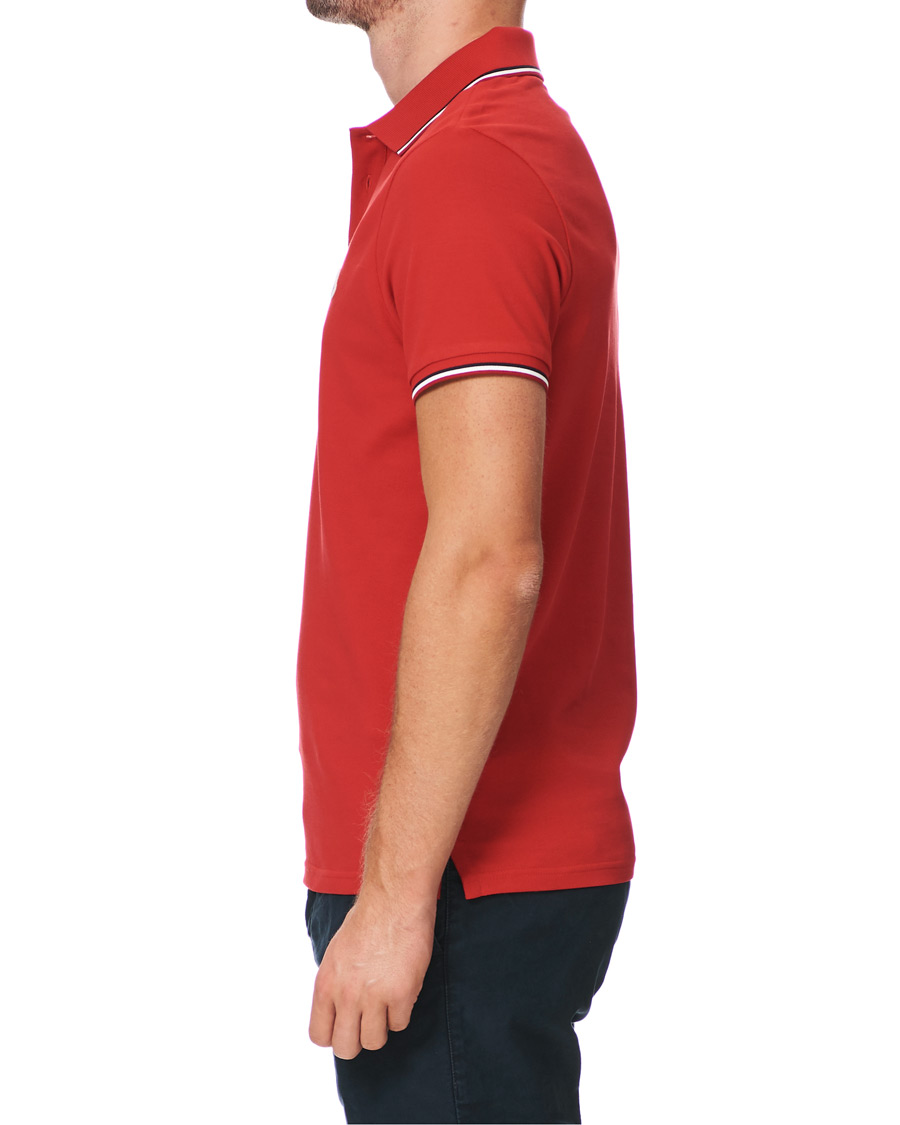 Men | Polo Shirts | Moncler | Logo Tipped Polo Red