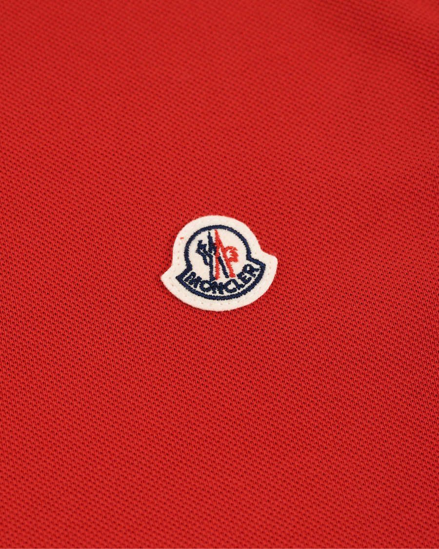 Men | Polo Shirts | Moncler | Logo Tipped Polo Red
