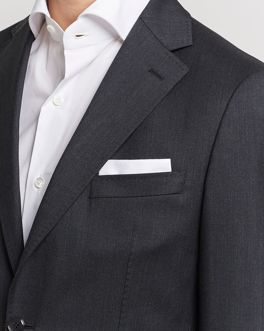 Men | Pocket Squares | Amanda Christensen | Cotton Pocket Square White
