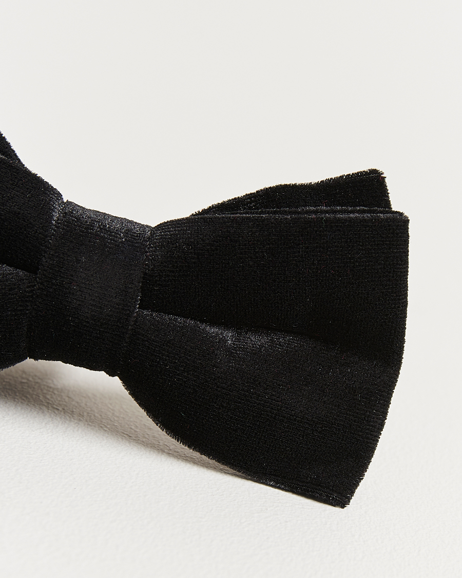 Men | Bow Ties | Amanda Christensen | Velvet Pre Tie Black