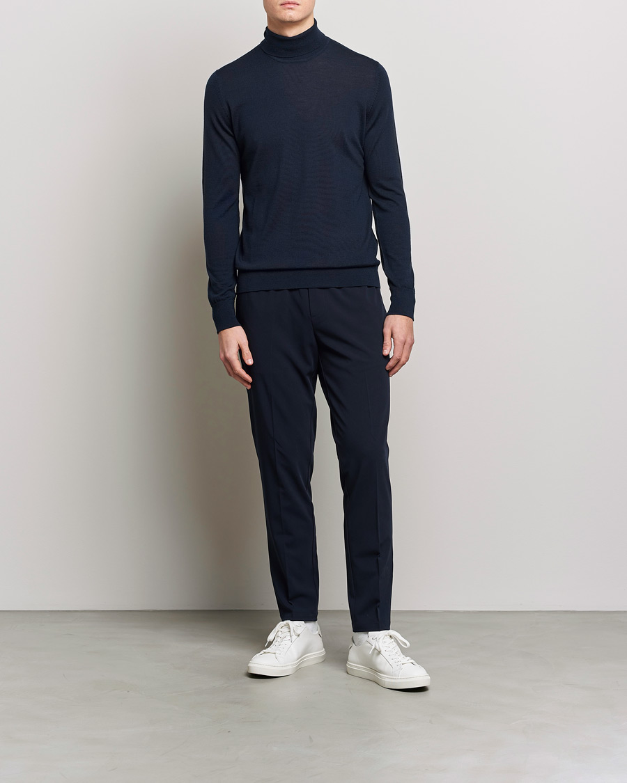Men | Trousers | Samsøe Samsøe | Smithy Drawstring Trousers Night Sky