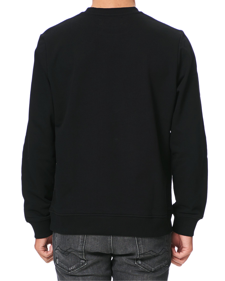 Men | Sweaters & Knitwear | Samsøe Samsøe | Samsøe & Samsøe Hugo Organic Cotton Crew Neck Sweat Black
