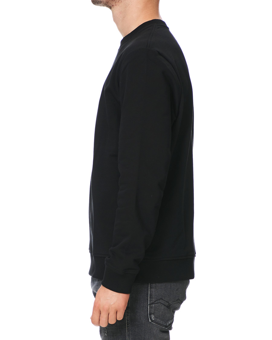 Men | Sweaters & Knitwear | Samsøe Samsøe | Samsøe & Samsøe Hugo Organic Cotton Crew Neck Sweat Black