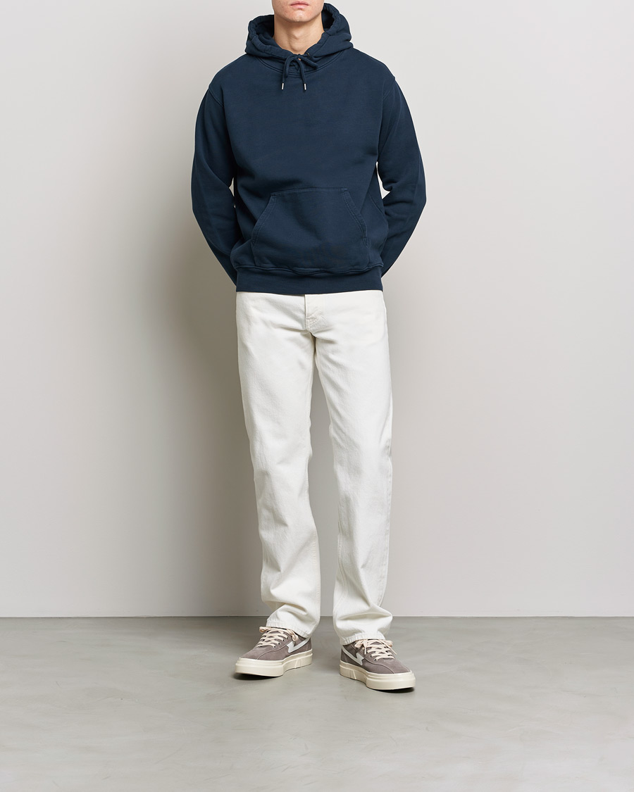 Men | Sweaters & Knitwear | Colorful Standard | Classic Organic Hood Navy Blue