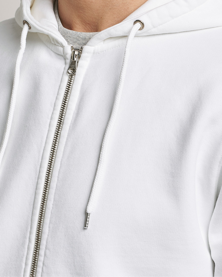 Men | Sweaters & Knitwear | Colorful Standard | Classic Organic Full Zip Hood Optical White