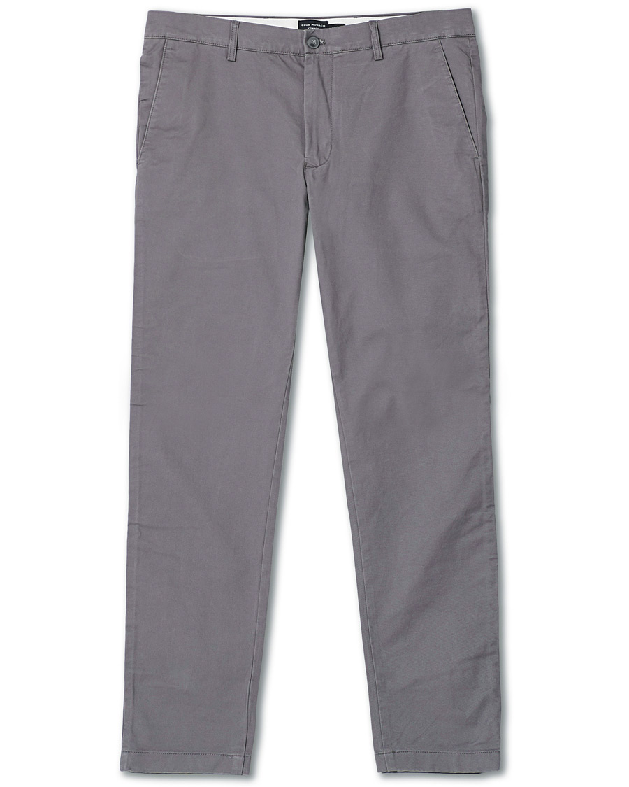 Men | Trousers | Club Monaco | Connor Cotton Stretch Chino Grey