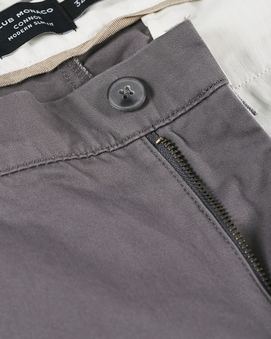 Men | Trousers | Club Monaco | Connor Cotton Stretch Chino Grey