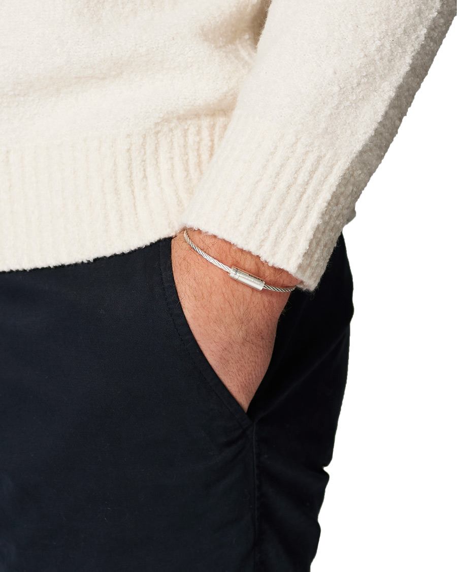 Men | LE GRAMME Cable Bracelet Brushed Sterling Silver 9g | LE GRAMME | Cable Bracelet Brushed Sterling Silver 9g