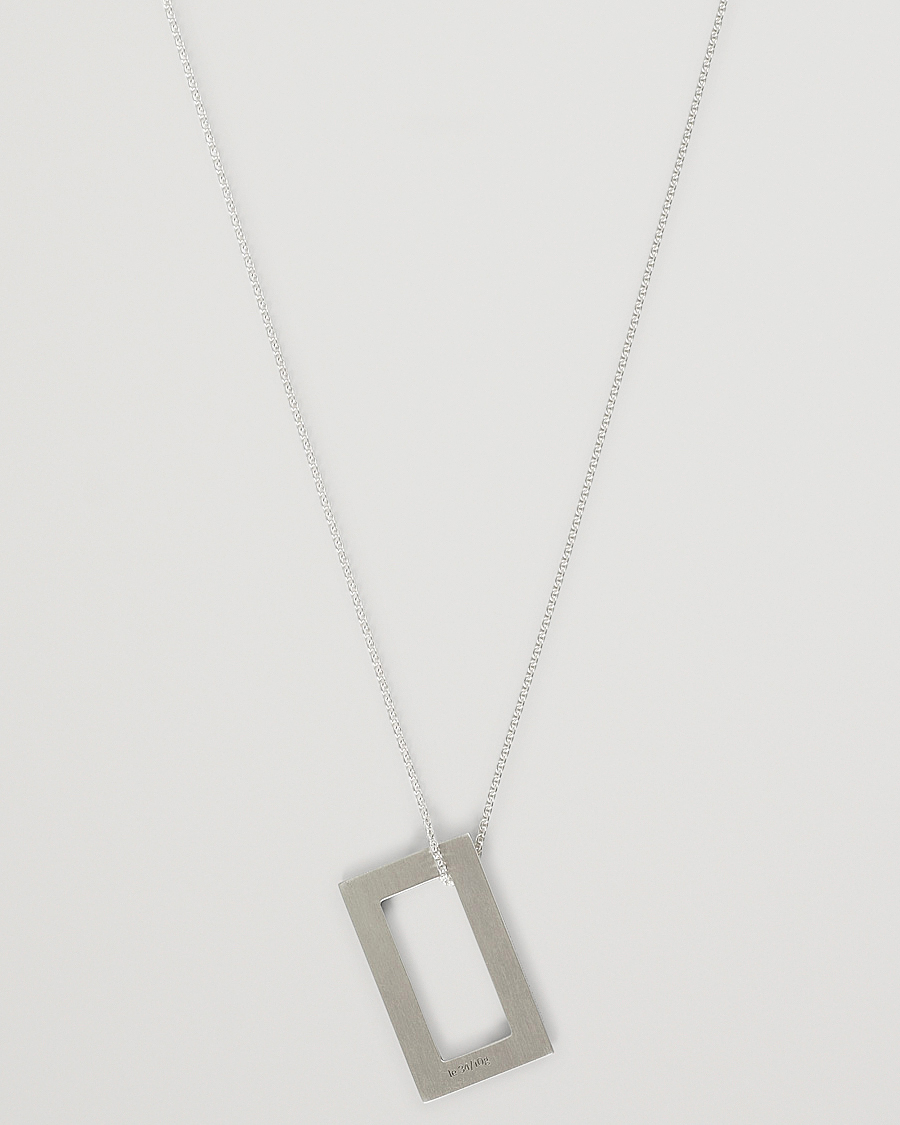Men | Jewellery | LE GRAMME | Rectangular Necklace Le 3.4 Sterling Silver