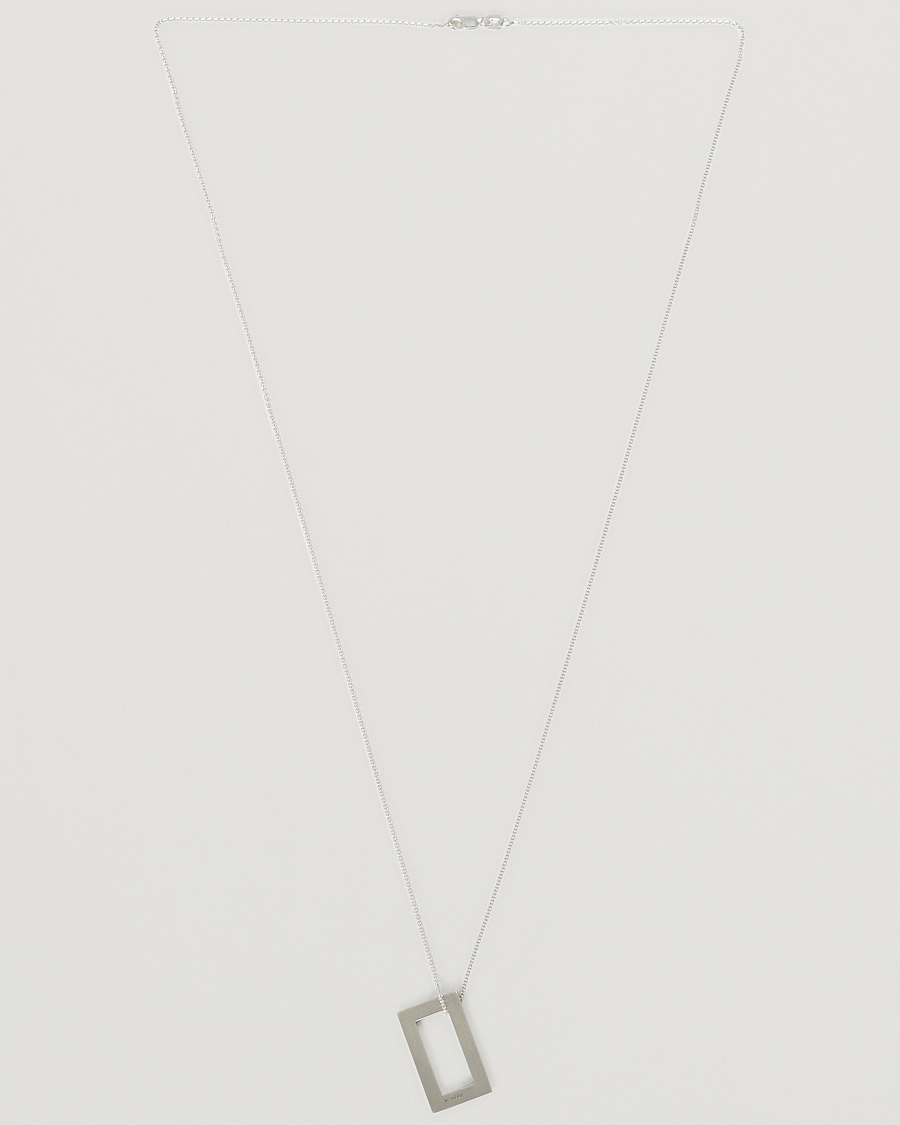 Men | Jewellery | LE GRAMME | Rectangular Necklace Le 3.4 Sterling Silver