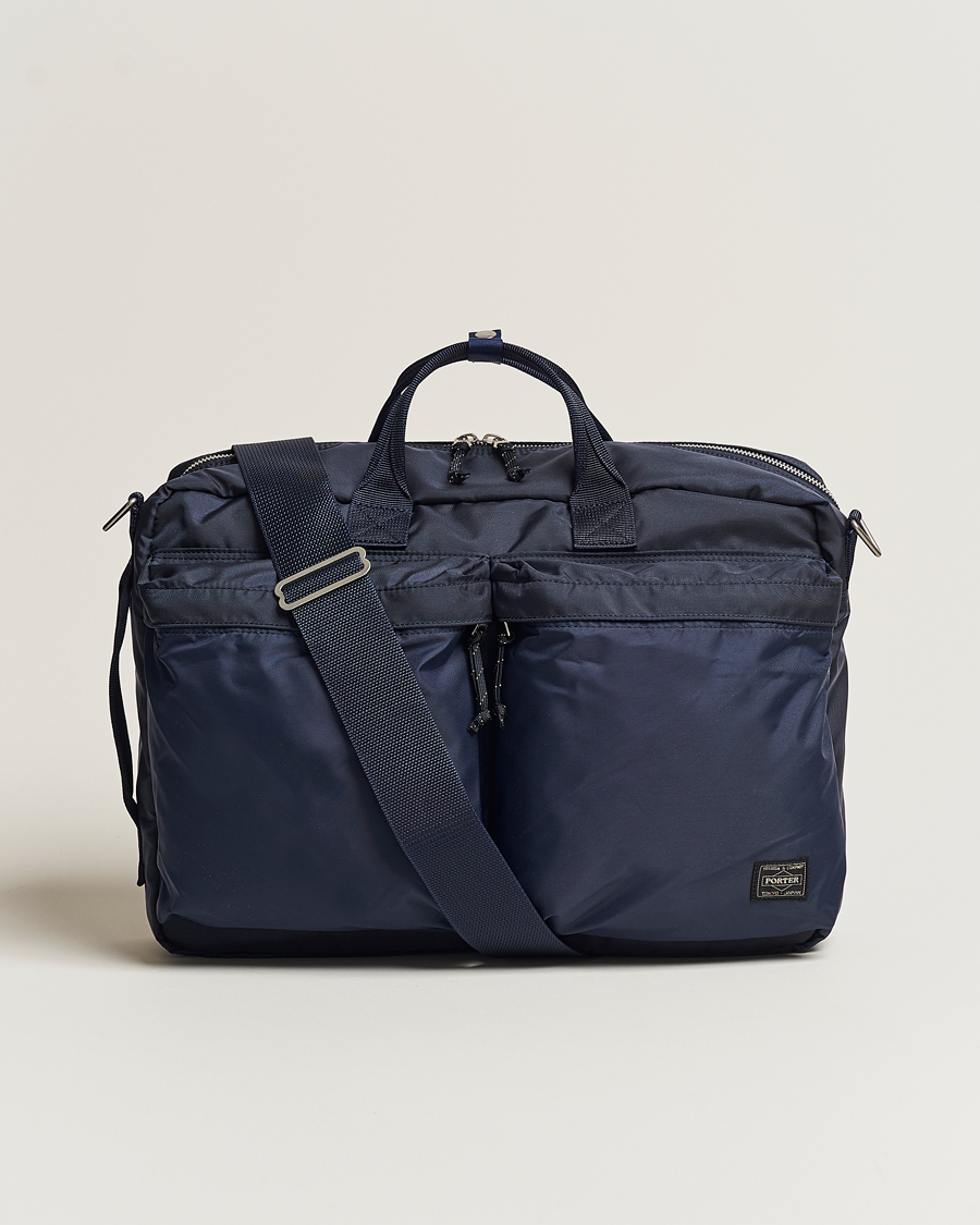 Men | Bags | Porter-Yoshida & Co. | Force 3Way Briefcase Navy Blue