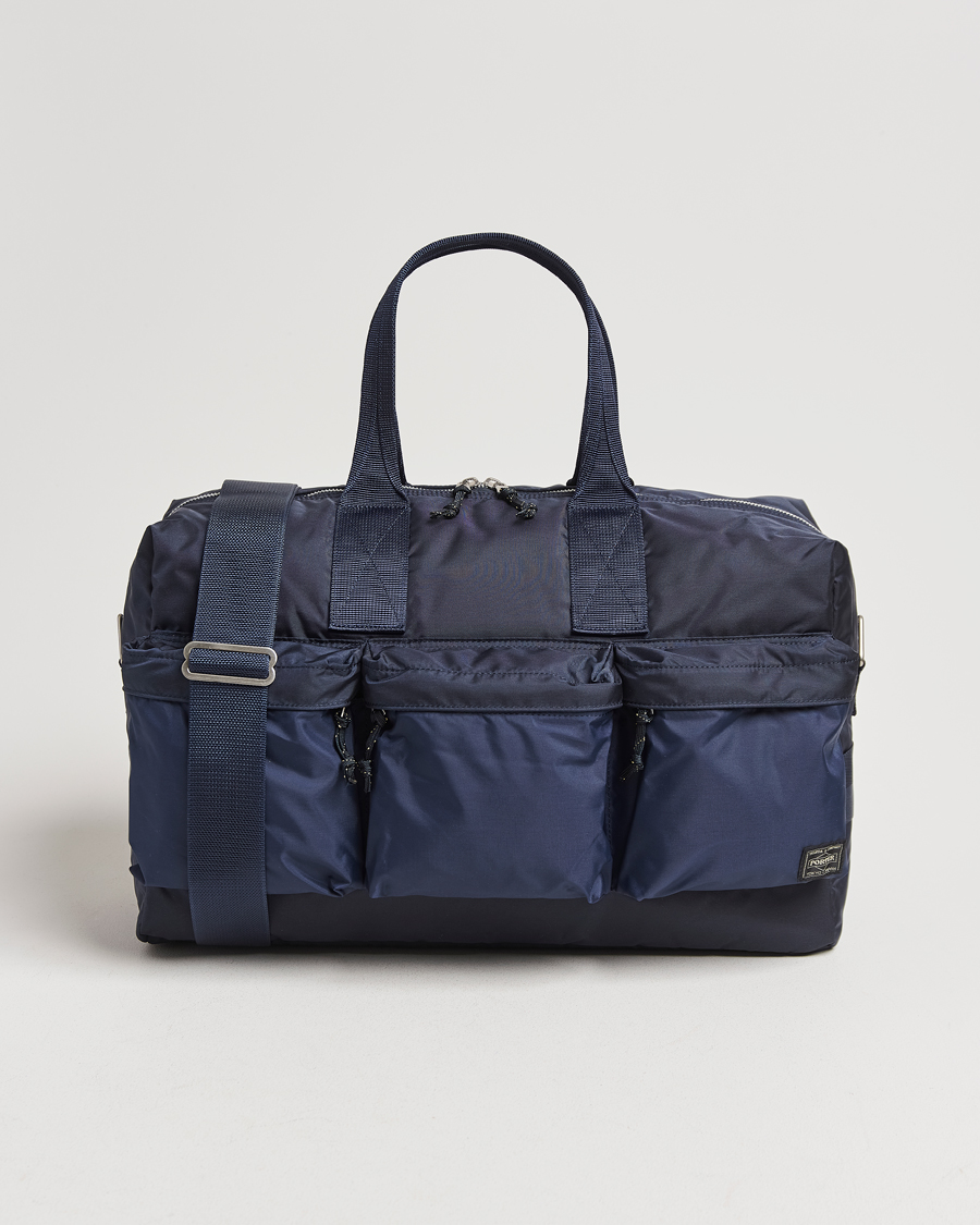 Men | Bags | Porter-Yoshida & Co. | Force 2Way Duffel Bag Navy Blue