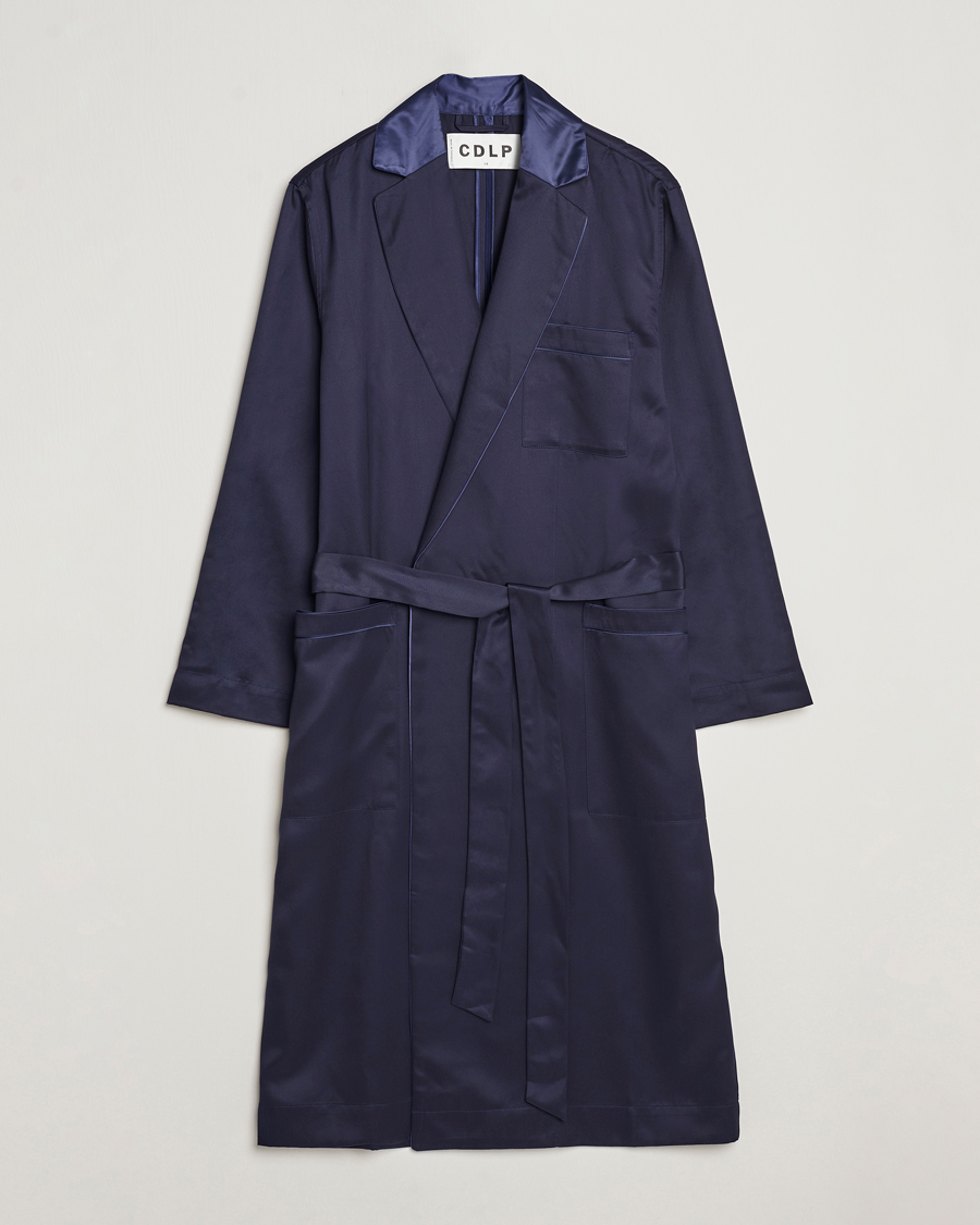 Men | Pyjamas & Robes | CDLP | Home Robe Navy Blue