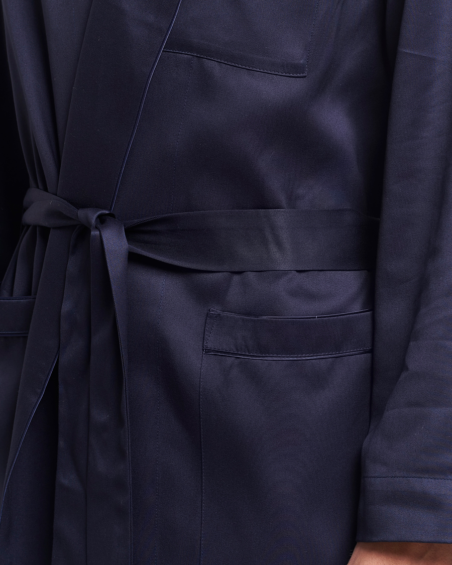 Men | Pyjamas & Robes | CDLP | Home Robe Navy Blue