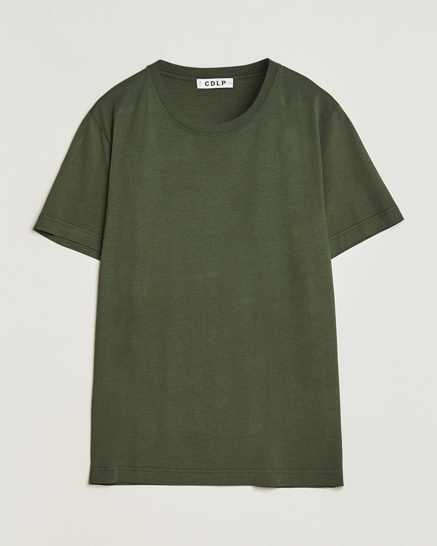 Men | T-Shirts | CDLP | Round Neck Tee Army Green