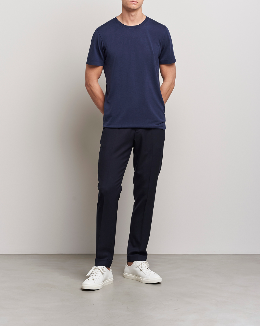 Men | T-Shirts | CDLP | Round Neck Tee Navy Blue