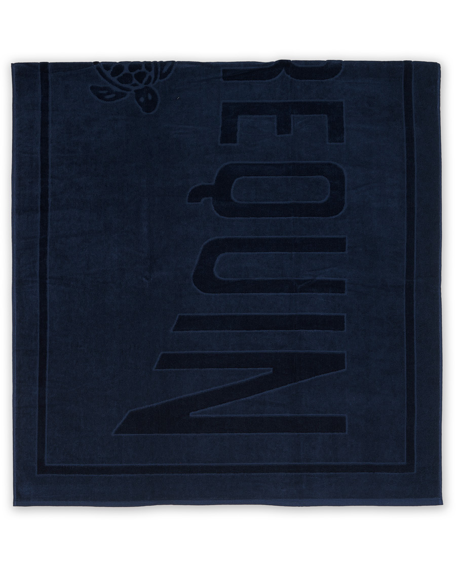 Men | Vilebrequin Terry Cloth Beach Towel Bleu Marine  | Vilebrequin | Terry Cloth Beach Towel Bleu Marine 