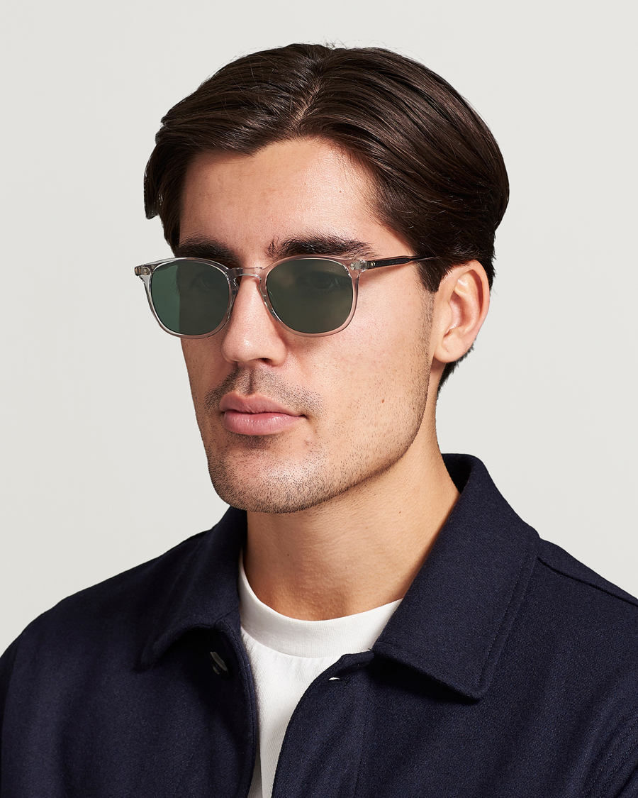 Men | Sunglasses | Garrett Leight | Kinney 49 Sunglasses Transparent/Green