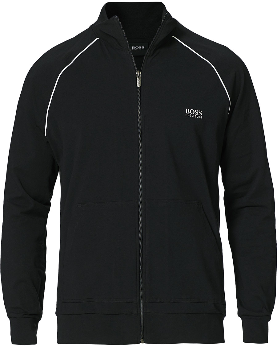 Men | Sweaters & Knitwear | BOSS BLACK | BOSS Mix & Match Full Zip Jacket Black