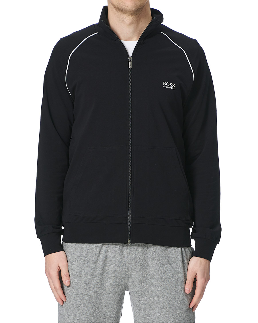 Men | Sweaters & Knitwear | BOSS BLACK | BOSS Mix & Match Full Zip Jacket Black