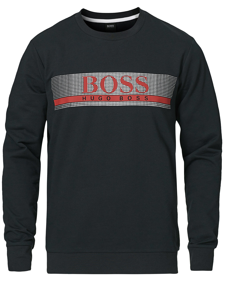 Men | Sweaters & Knitwear | BOSS BLACK | BOSS Authentic Sweatshirt Black