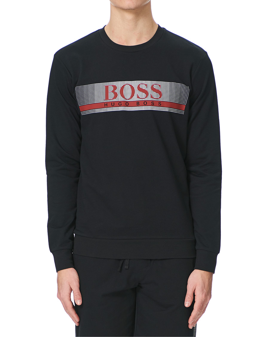 Men | Sweaters & Knitwear | BOSS BLACK | BOSS Authentic Sweatshirt Black