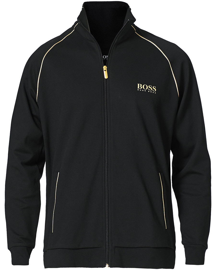 Men | Sweaters & Knitwear | BOSS BLACK | BOSS Tracksuit Full Zip Jacket Black