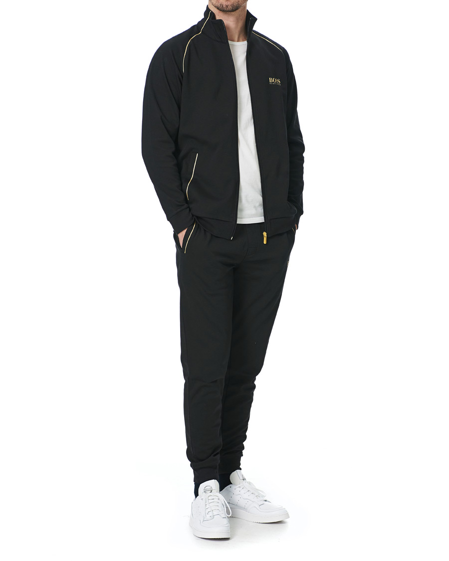 Men | Sweaters & Knitwear | BOSS BLACK | BOSS Tracksuit Full Zip Jacket Black